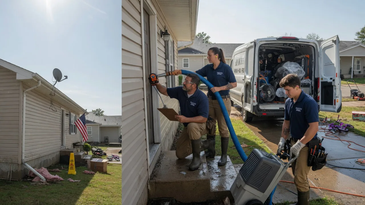 Ceiling Water Damage Restoration in Canton, OK near me